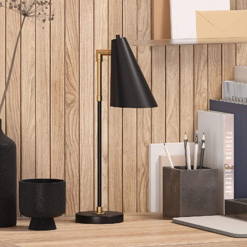 Two-Tone Matte Black and Brass
