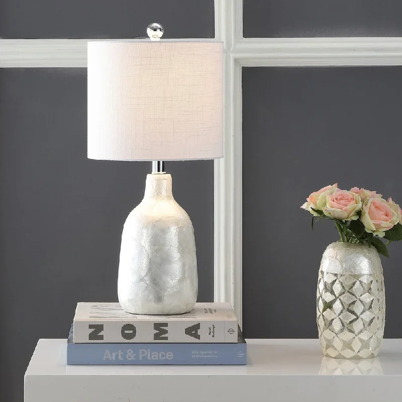 art deco table lamps with geometric shapes for a retro touchart deco table lamps with geometric shapes for a retro touchLucille 21" Seashell LED Table Lamp, Pearl by JONATHAN Y