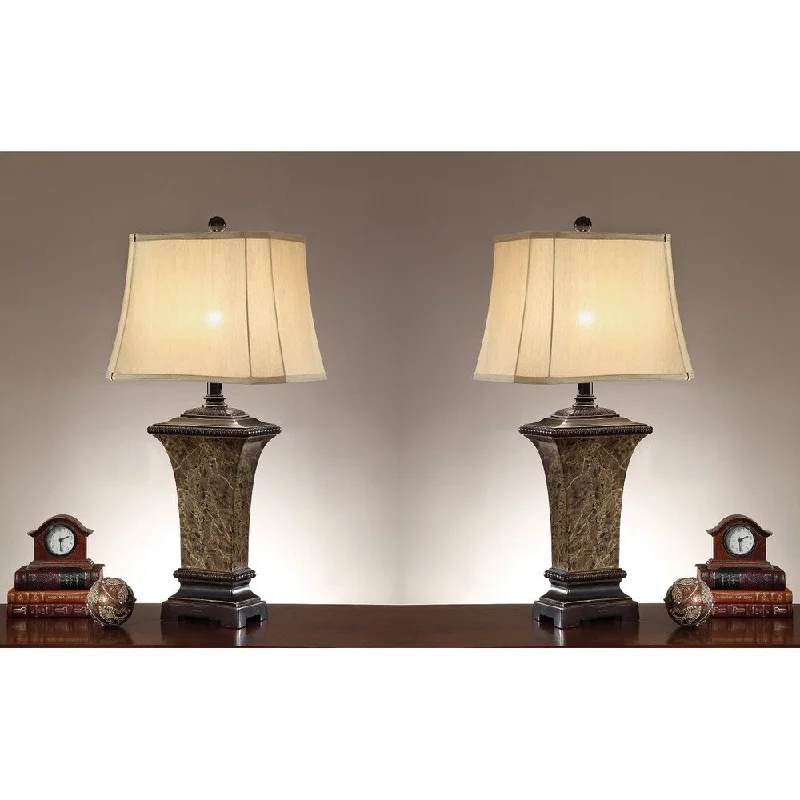 rustic farmhouse table lamps for cozy kitchensrustic farmhouse table lamps for cozy kitchensLulu 35-inch Table Lamps (Set of 2)
