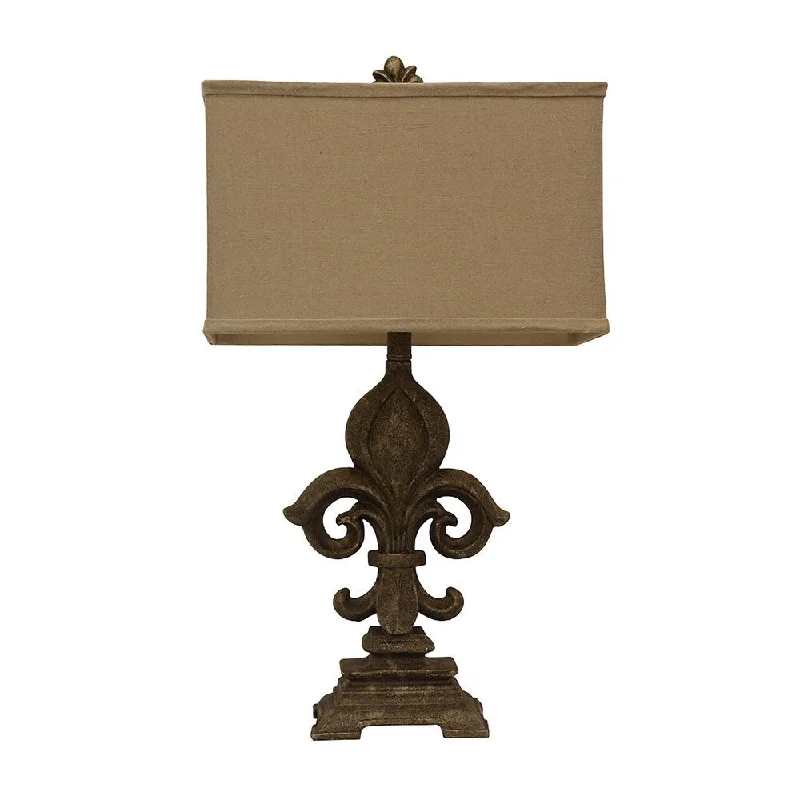 wooden table lamps with natural grain for a warm and organic feelwooden table lamps with natural grain for a warm and organic feelMonticello Fleur De Lis Table Lamp