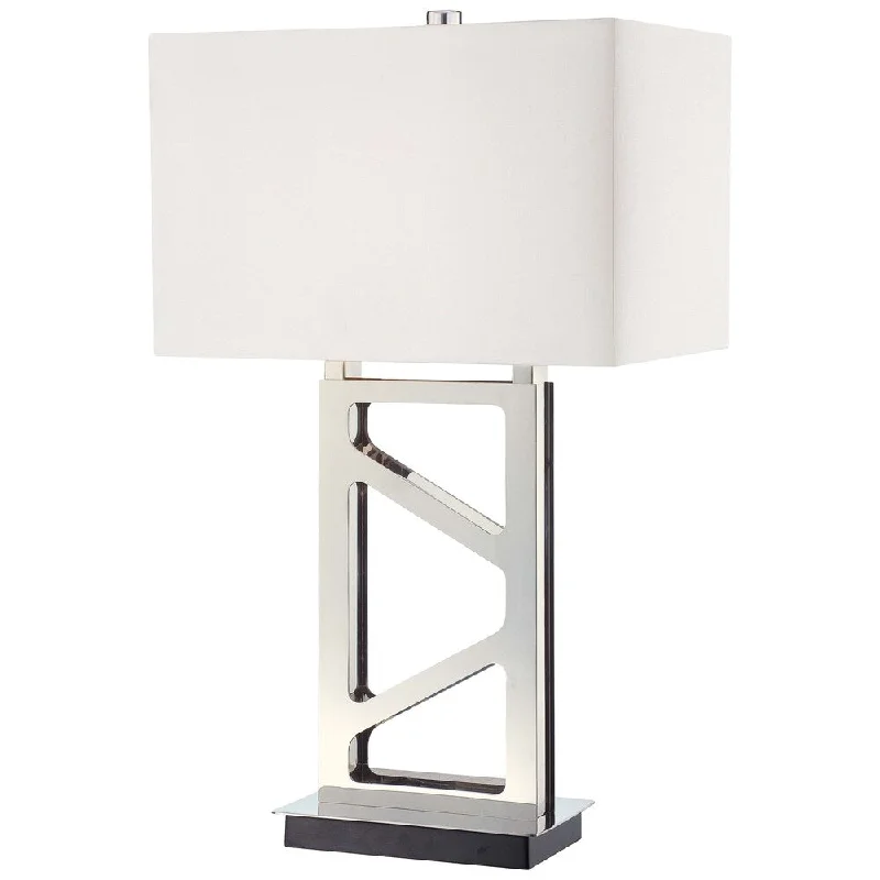 crystal table lamps with dazzling prisms for a glamorous effectcrystal table lamps with dazzling prisms for a glamorous effectPolished Nickel 1 Light Table Lamp By George Kovacs