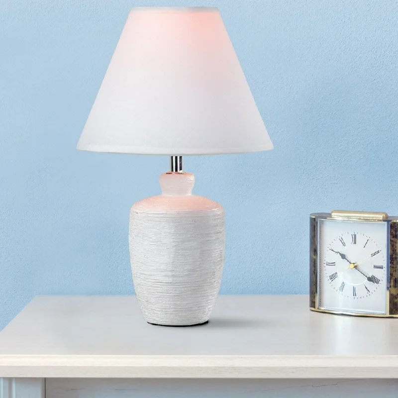 industrial style table lamps with exposed bulbs for loft apartmentsindustrial style table lamps with exposed bulbs for loft apartmentsPorch & Den Sellilo Ceramic Table Lamp with White Canvas Shade