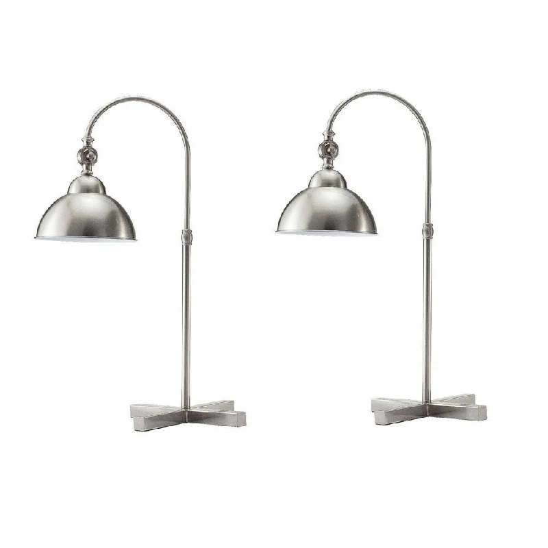 gothic style table lamps with dark finishes for a mysterious lookgothic style table lamps with dark finishes for a mysterious lookQ-Max 16.5"H Contemporary Silver Metal X Shape Base Table Lamp, Set of 2