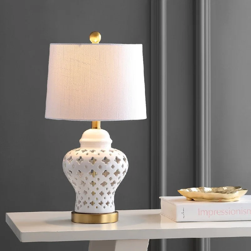 art deco table lamps with geometric shapes for a retro touchart deco table lamps with geometric shapes for a retro touchQuatrefoil 20.5" Ceramic/Metal LED Table Lamp, White by JONATHAN Y art deco table lamps with geometric shapes for a retro touchart deco table lamps with geometric shapes for a retro touchQuatrefoil 20.5" Ceramic/Metal LED Table Lamp, White by JONATHAN Y