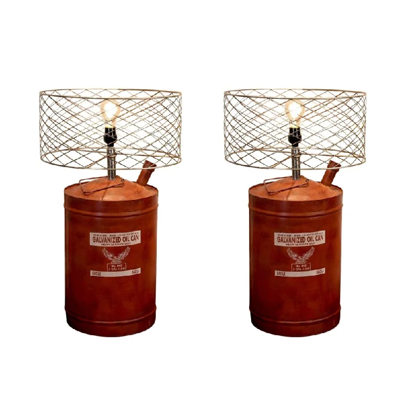 rustic farmhouse table lamps for cozy kitchensrustic farmhouse table lamps for cozy kitchensRivet and Rust Oil Can Lamps (Set of 2) rustic farmhouse table lamps for cozy kitchensrustic farmhouse table lamps for cozy kitchensRivet and Rust Oil Can Lamps (Set of 2)