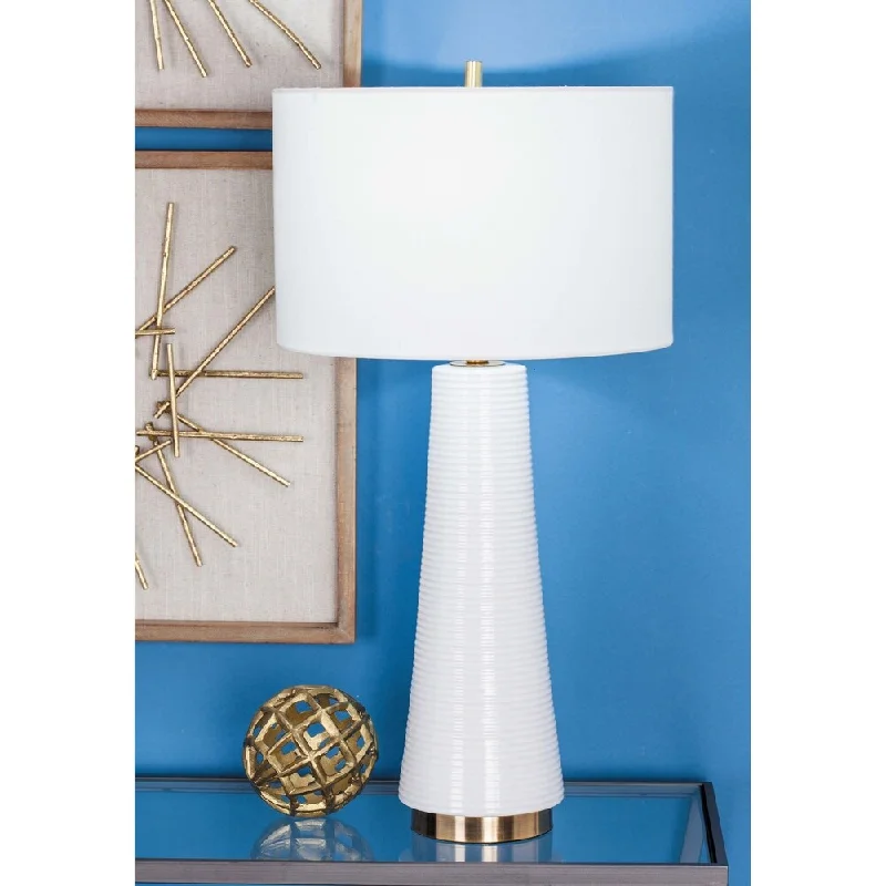 leather table lamps with a distressed texture for a rugged charmleather table lamps with a distressed texture for a rugged charmSet of 2 Contemporary 27 Inch Earthenware Table Lamps by Studio 350