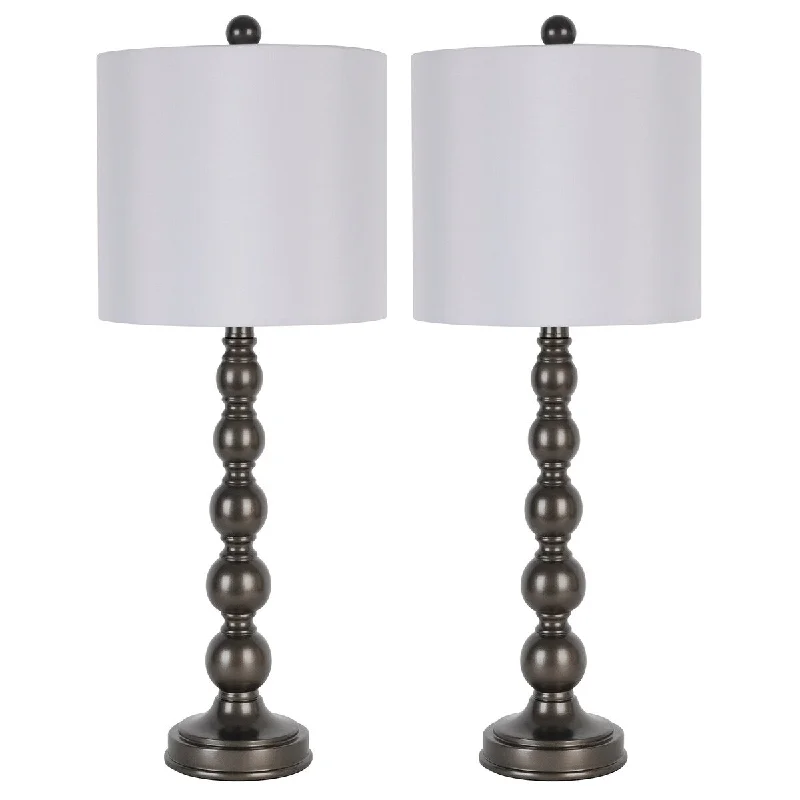 modern minimalist table lamps for contemporary living roomsmodern minimalist table lamps for contemporary living roomsSet of 2 Teddy Stacked Ball Table Lamps