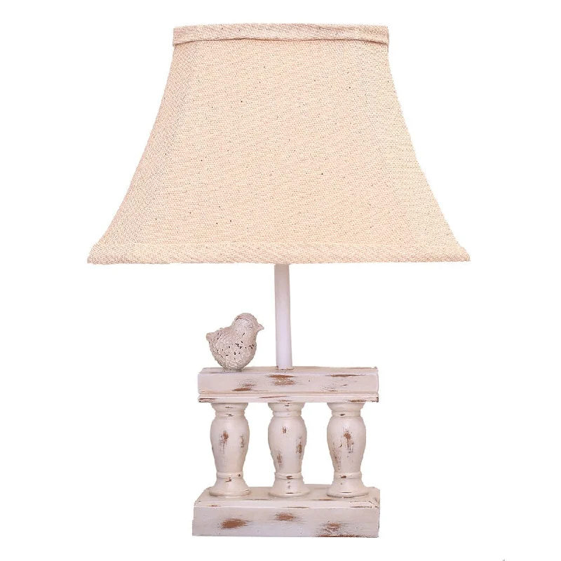 leather table lamps with a distressed texture for a rugged charmleather table lamps with a distressed texture for a rugged charmSomette Bird On Railing White Accent Lamp