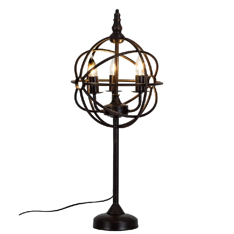 metal table lamps with a matte black finish for a sleek appearancemetal table lamps with a matte black finish for a sleek appearanceSomette Steampunk Bronze Table Lamp