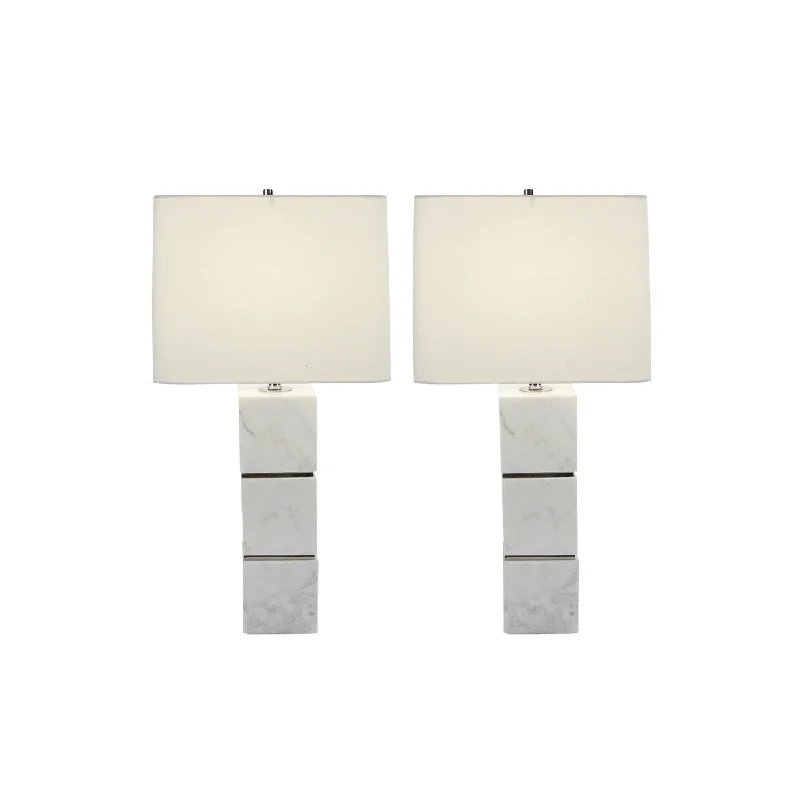 art deco table lamps with geometric shapes for a retro touchart deco table lamps with geometric shapes for a retro touchStudio 350 Set of 2, Marble Metal Table Lamp 27 inches high