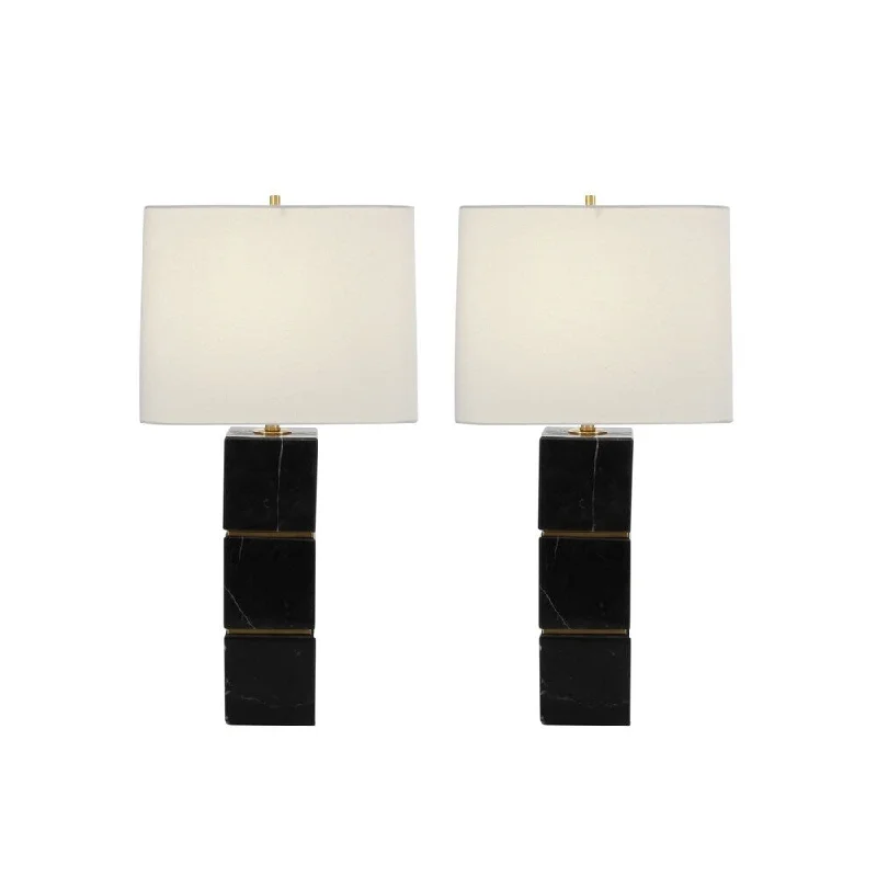 asian inspired table lamps with bamboo accents for a zen atmosphereasian inspired table lamps with bamboo accents for a zen atmosphereStudio 350 Set of 2, Marble Metal Table Lamp 27 inches high