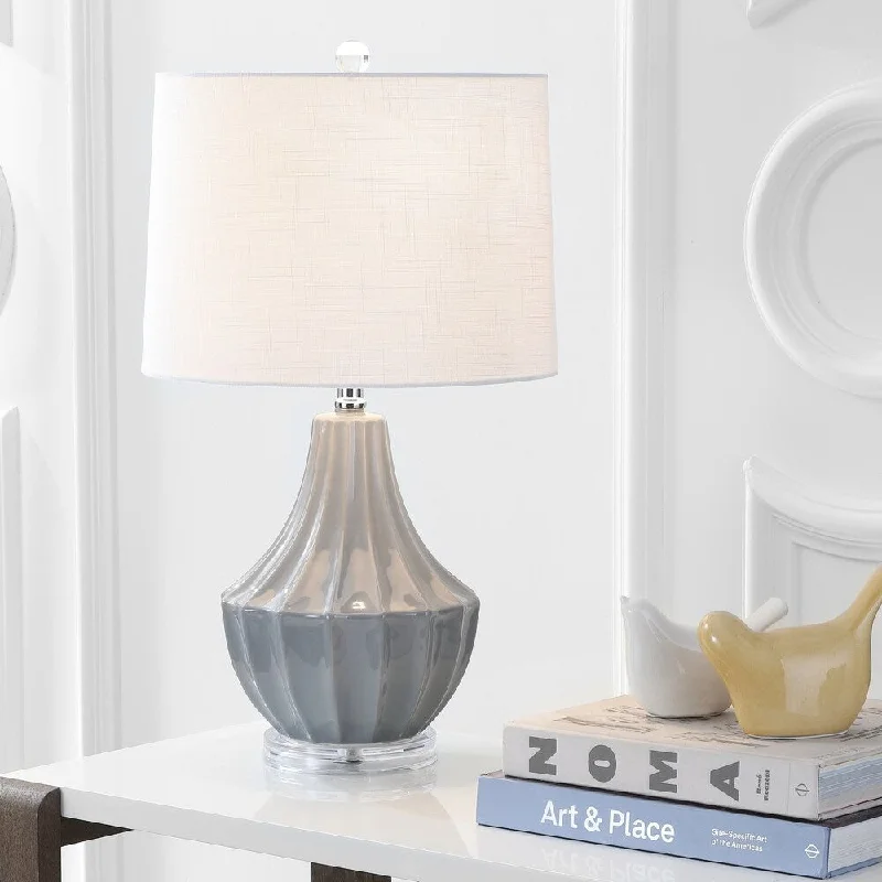 art deco table lamps with geometric shapes for a retro touchart deco table lamps with geometric shapes for a retro touchTate 24.5" Ceramic LED Table Lamp, Gray by JONATHAN Y