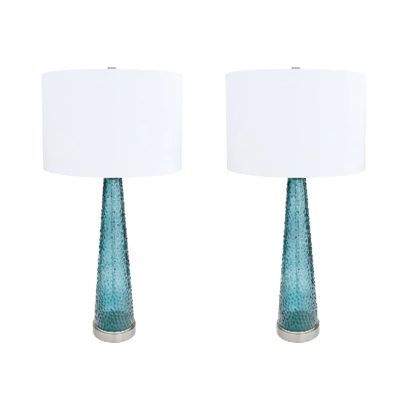 coastal style table lamps with nautical elements for beach housescoastal style table lamps with nautical elements for beach housesTransparent Bubble Glass Table Lamp, Set of 2