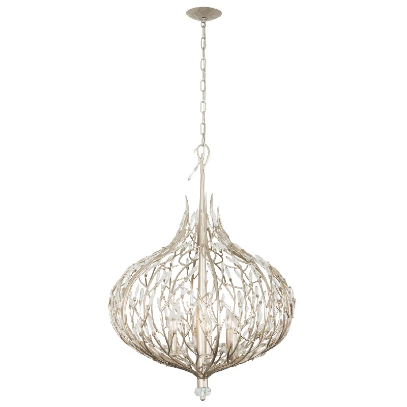 African - Inspired Ceiling Lights with Tribal Patterns and Natural MaterialsAfrican - Inspired Ceiling Lights with Tribal Patterns and Natural MaterialsSix Light Pendant