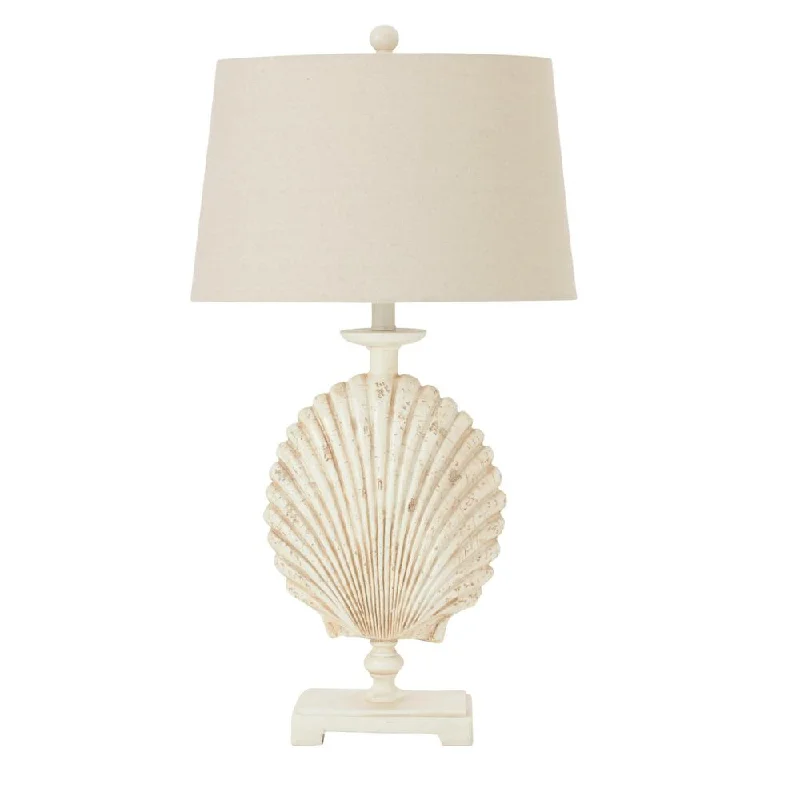 crystal table lamps with dazzling prisms for a glamorous effectcrystal table lamps with dazzling prisms for a glamorous effectOff-white/Brown Resin Shell Table Lamp