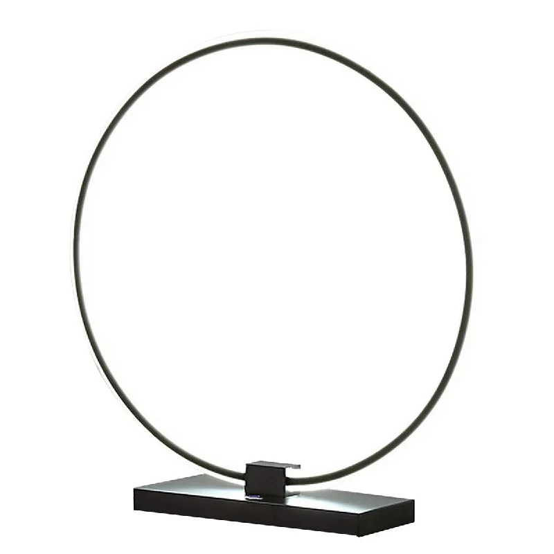 marble table lamps with a luxurious veined pattern for high end decormarble table lamps with a luxurious veined pattern for high end decorSine 21 Inch Table Lamp, Modern Circle Ring LED, Sleek Black Metal Base