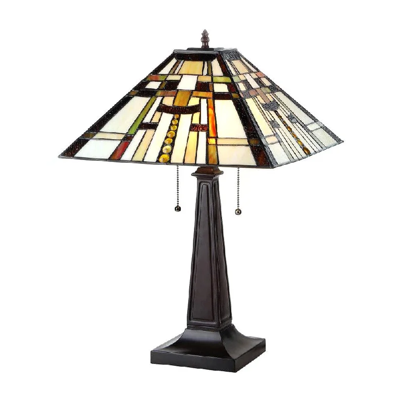 modern minimalist table lamps for contemporary living roomsmodern minimalist table lamps for contemporary living roomsTiffany Style Mission Design 2-light Bronze Table Lamp