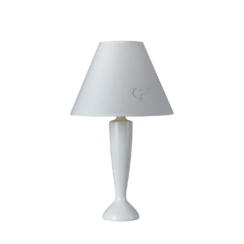 glass table lamps with a frosted surface for soft light diffusionglass table lamps with a frosted surface for soft light diffusionWhite Resin Dove Lamp